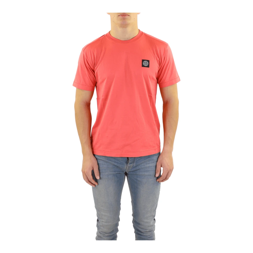 Stone Island Heren T-Shirt Pink Heren
