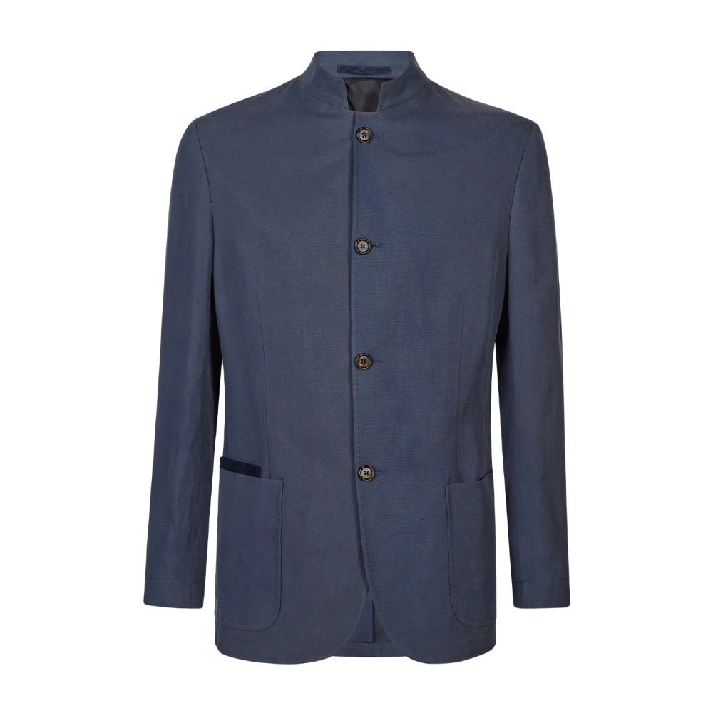 Eleventy Herren Blau Jacken, 4XLgröße: