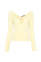 pull-col-rond-jaune-citron