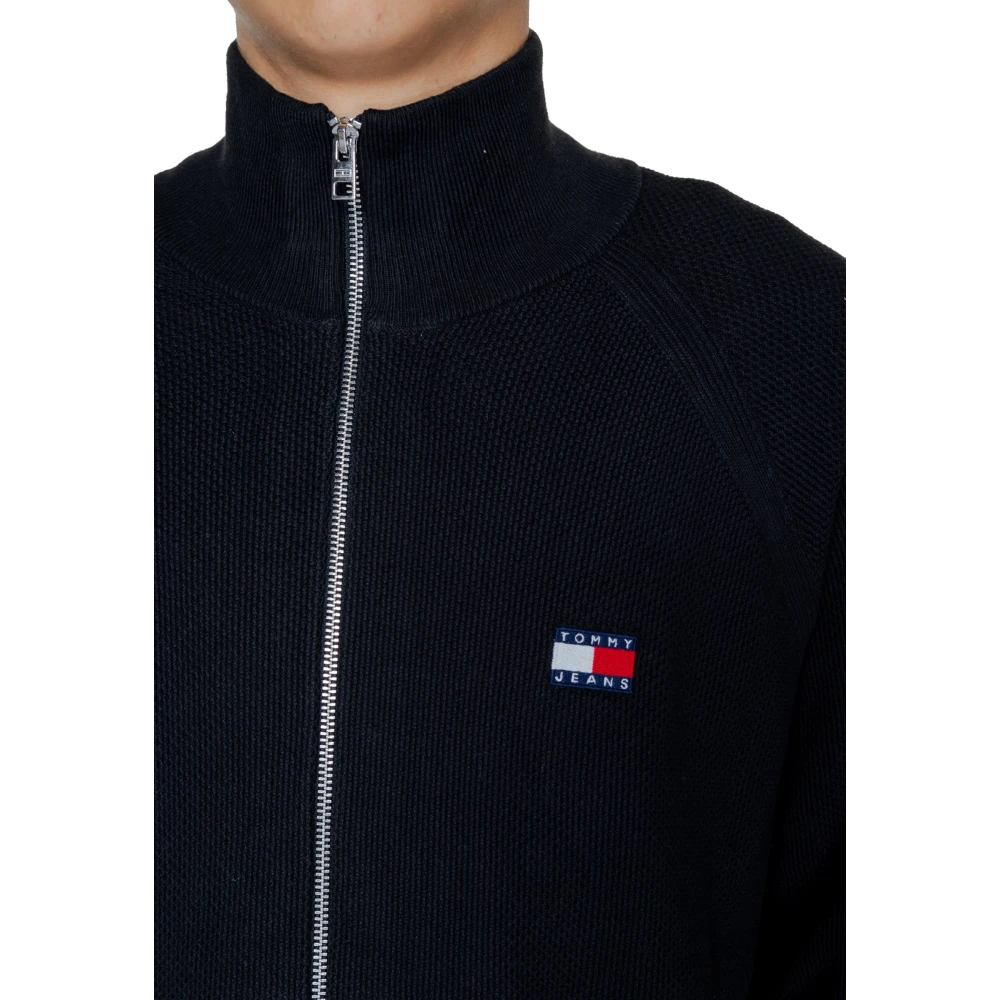 Tommy Jeans Ziptru Cardigan Herfst Winter Collectie Katoen Black Heren