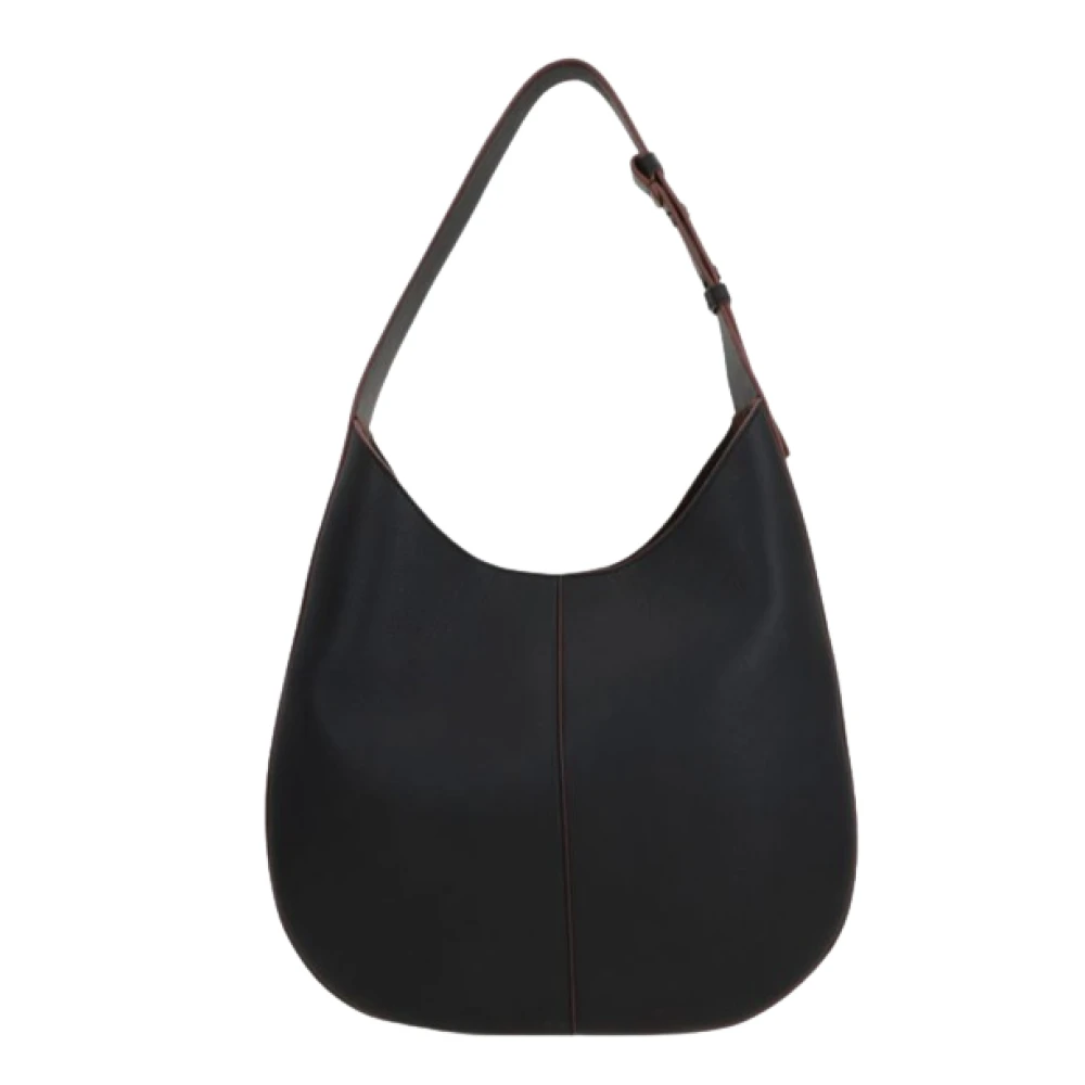 TOD'S Zwarte Di Bag Hobo Stijl Black Dames