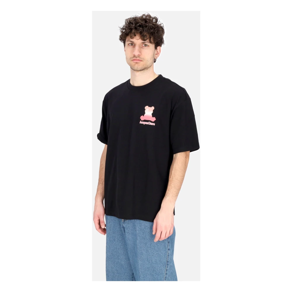 Acupuncture Zwarte Heren Tee met Logo Print Black Heren