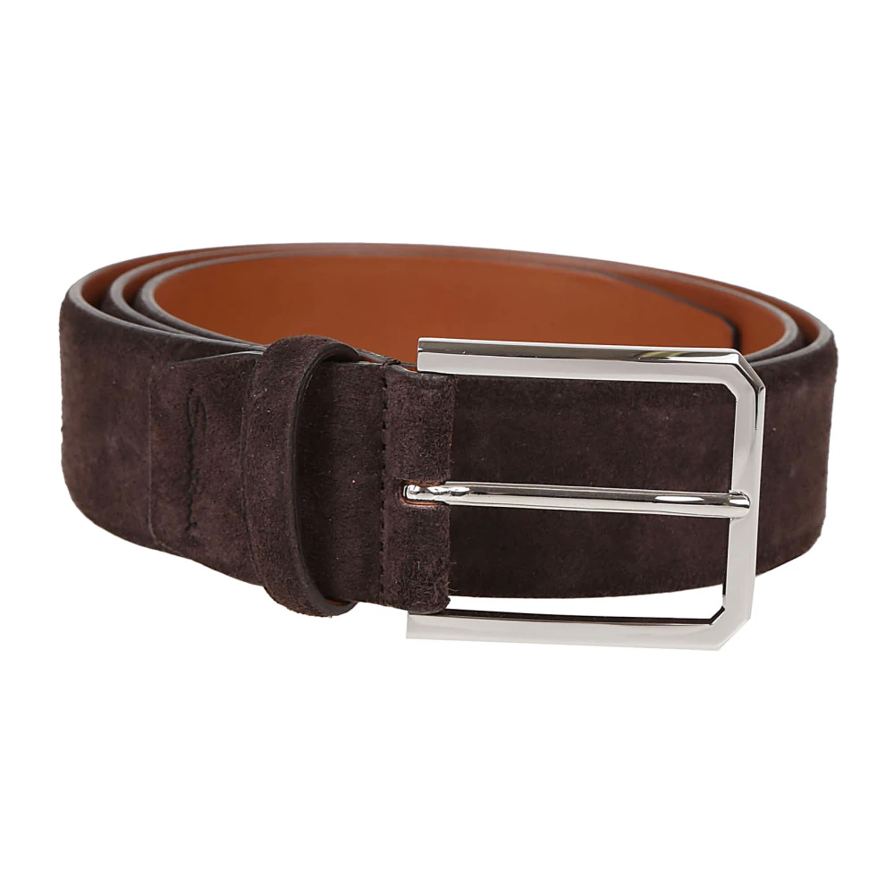 Santoni T50 Donkerbruine Riem H40 Brown Heren