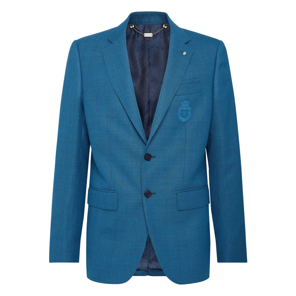 Billionaire Blå Blazer Crest