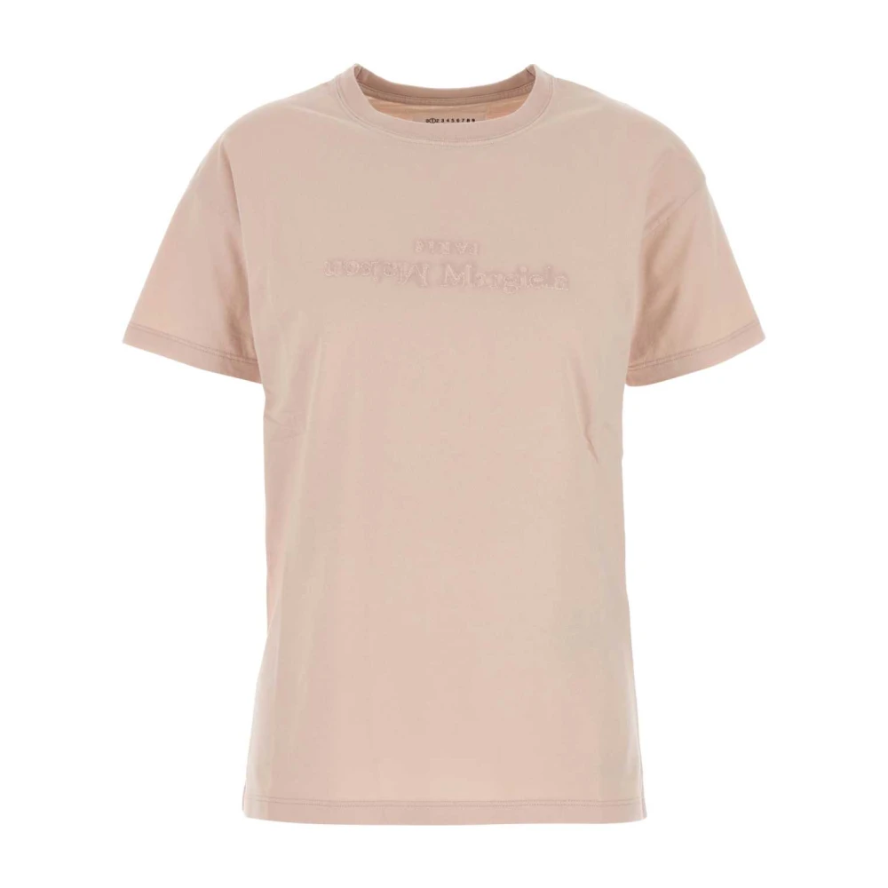 Maison Margiela Pastelroze Katoenen T-shirt Pink Dames