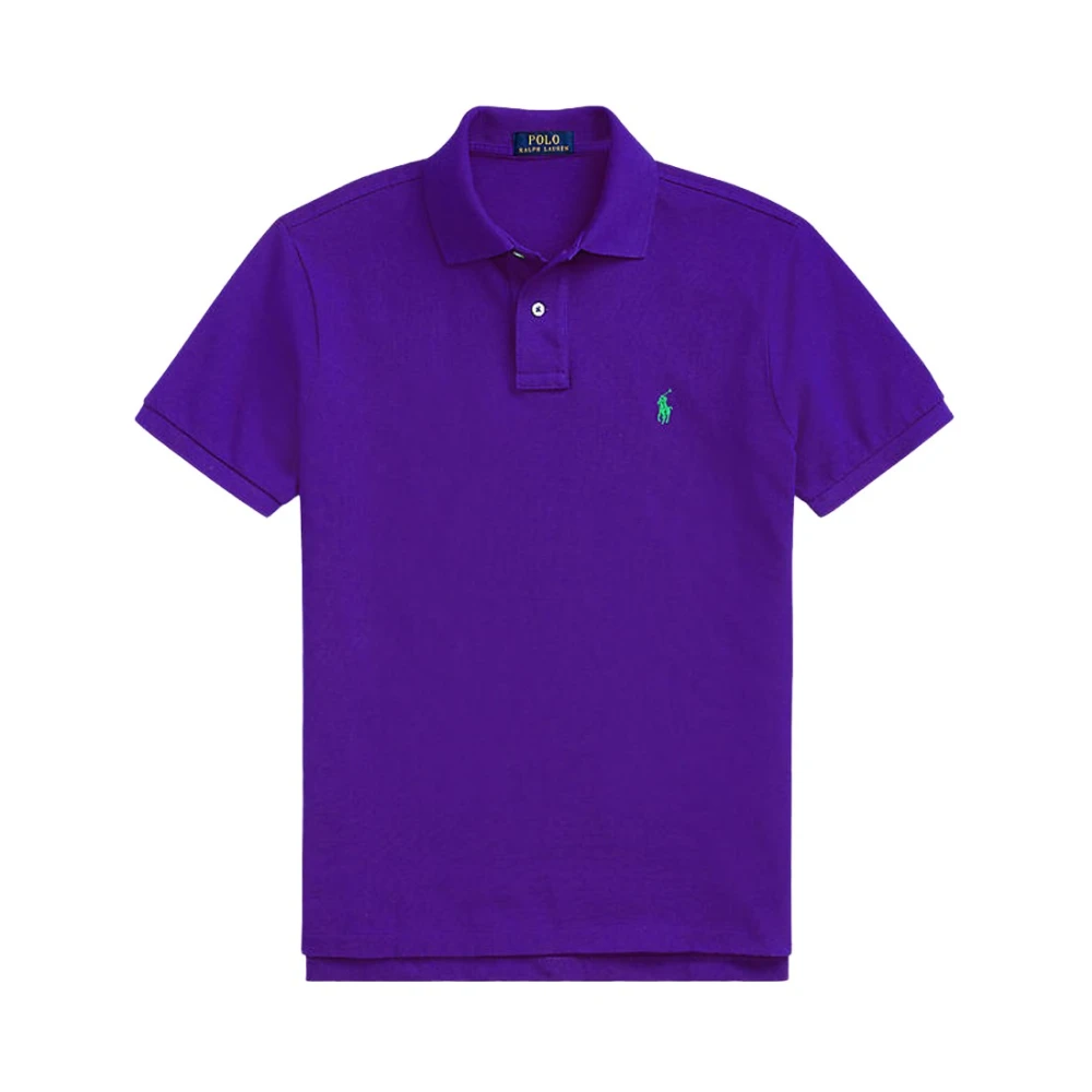 Polo Ralph Lauren Uomo Viola Polo Con Logo Pony