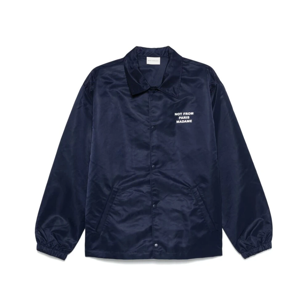 Drole de Monsieur Blauwe waterafstotende bodywarmer met drukknoopsluiting Blue Heren