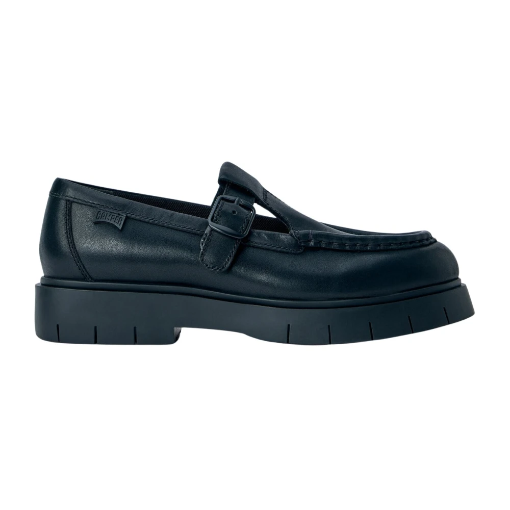 Camper Alaro Leather Moccasins - Woman Loafers Black Eu - 37 - Immagine 3