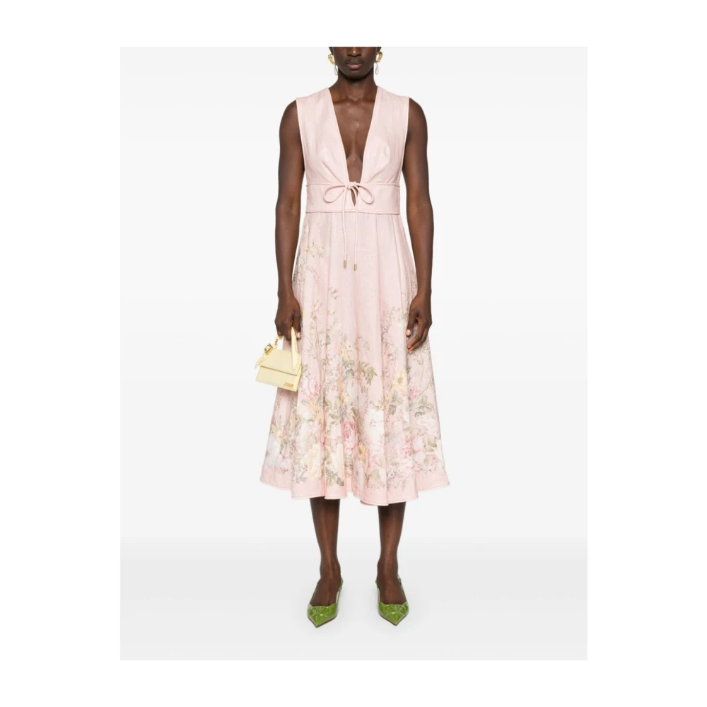 Zimmermann Roze Jurk voor Vrouwen Aw24 Multicolor Dames