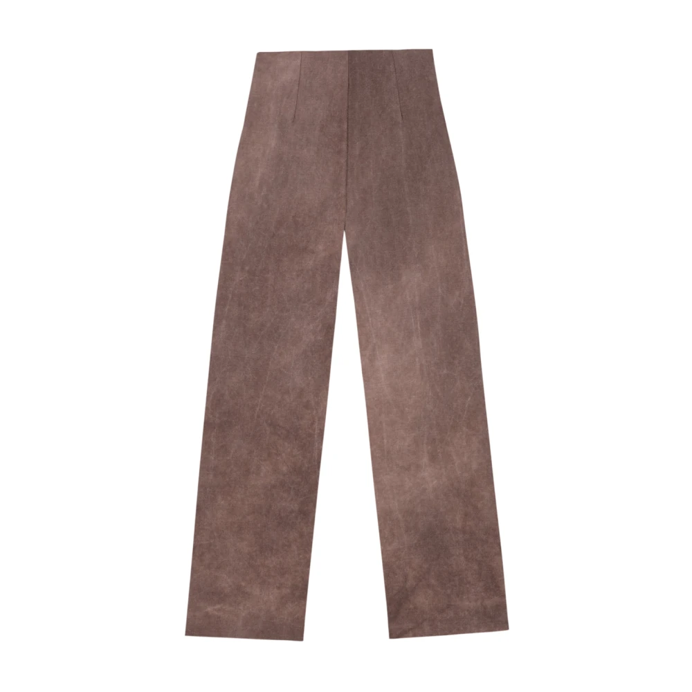 Cortana Ruth hoog getailleerde fade klei broek Brown Dames