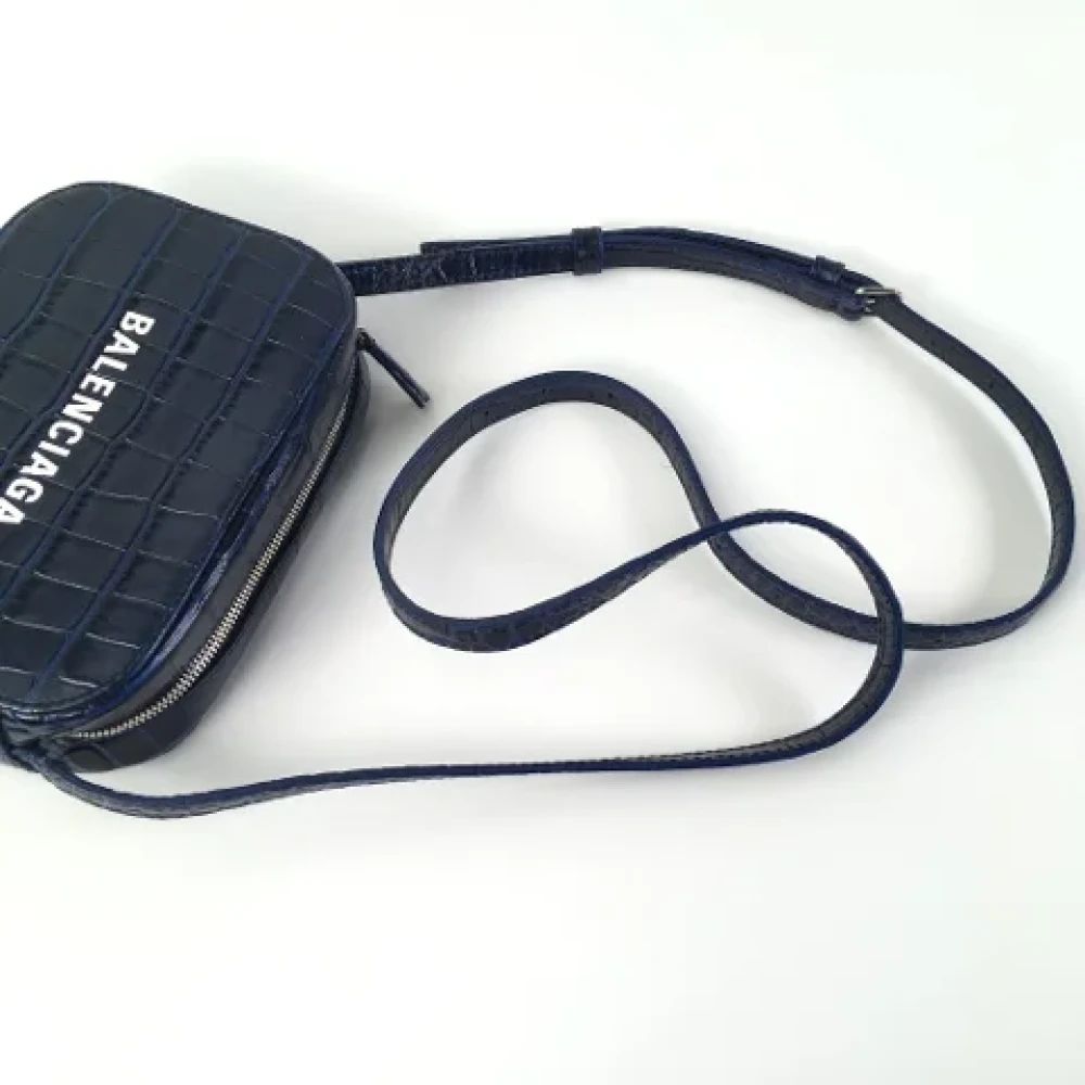 Balenciaga Vintage Pre-owned Leather handbags Blue Dames