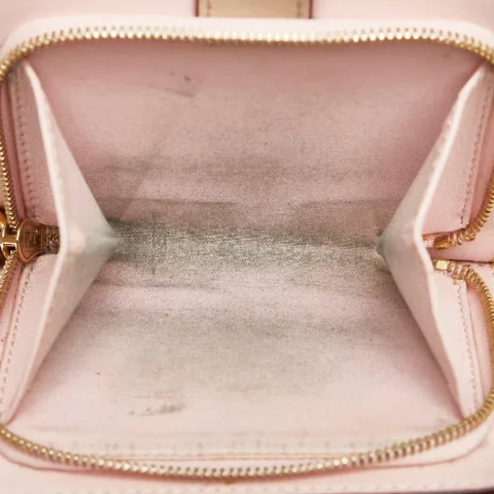 Fendi Vintage Pre-owned Leather wallets Beige Dames