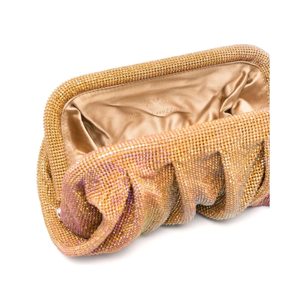 Benedetta Bruzziches Amber Oranje Kristal Clutch Tas Orange Dames