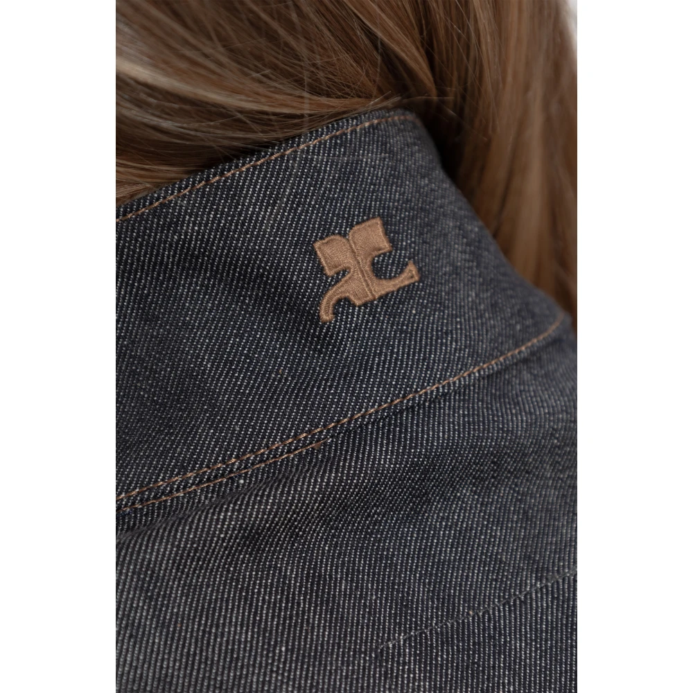 Courrèges Denim jas Blue Dames