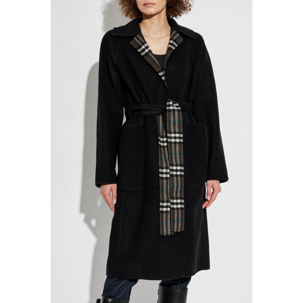 Burberry Omkeerbare jas Black Dames