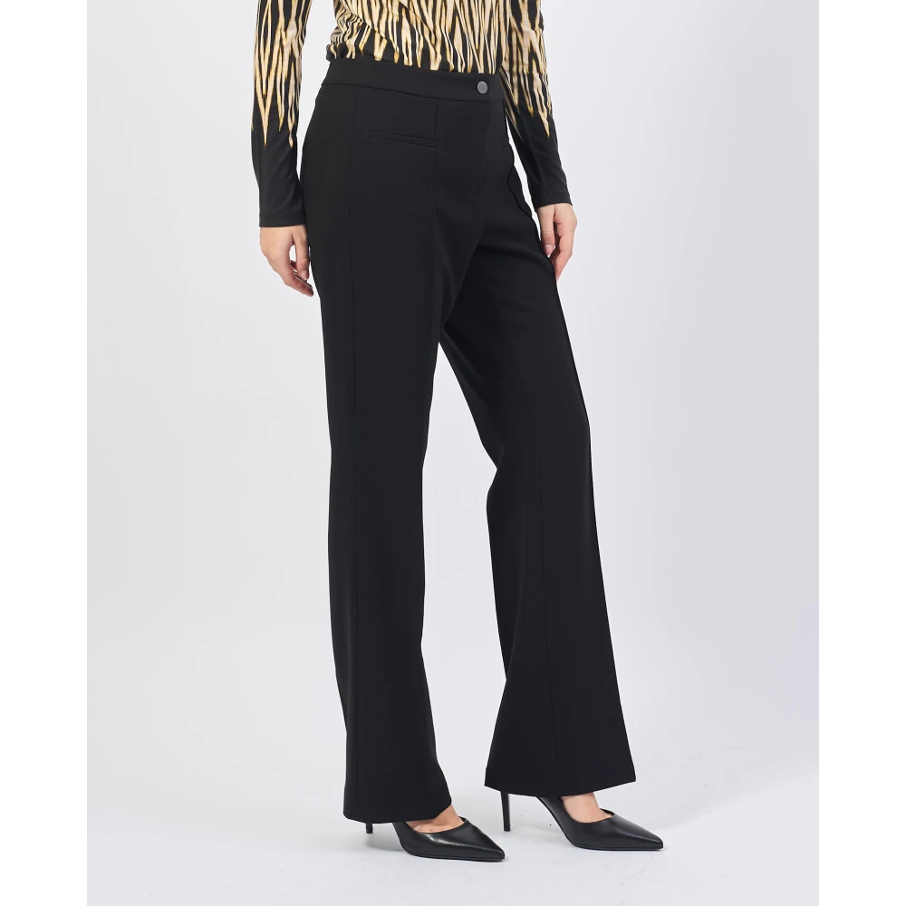 Gerry Weber Zwarte broek met zakken en rits Black Dames