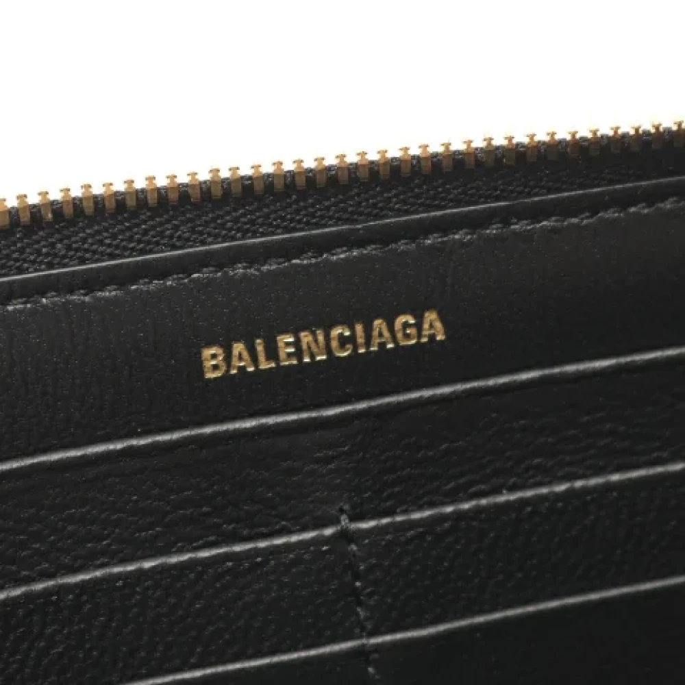 Balenciaga Vintage Pre-owned Leather wallets Black Dames