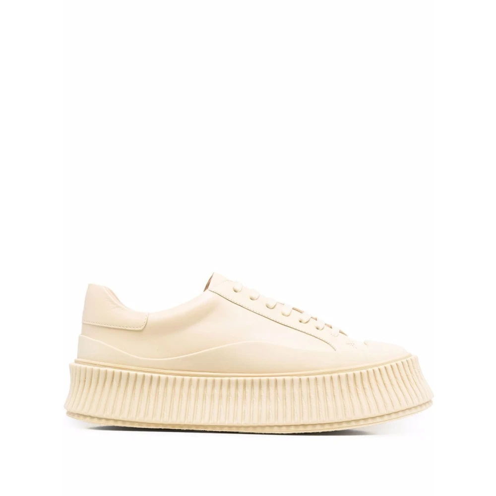 Jil Sander Donna Beige - Sneakers Fashion Con Suola Chunky - Shoes - 39 Eu
