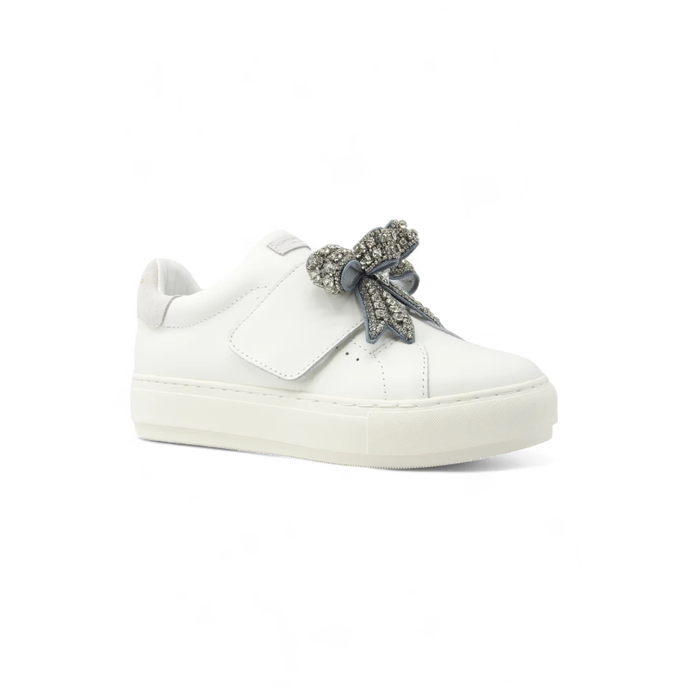 Kurt Geiger Laney Bow Sneaker Dames Schoenen Wit