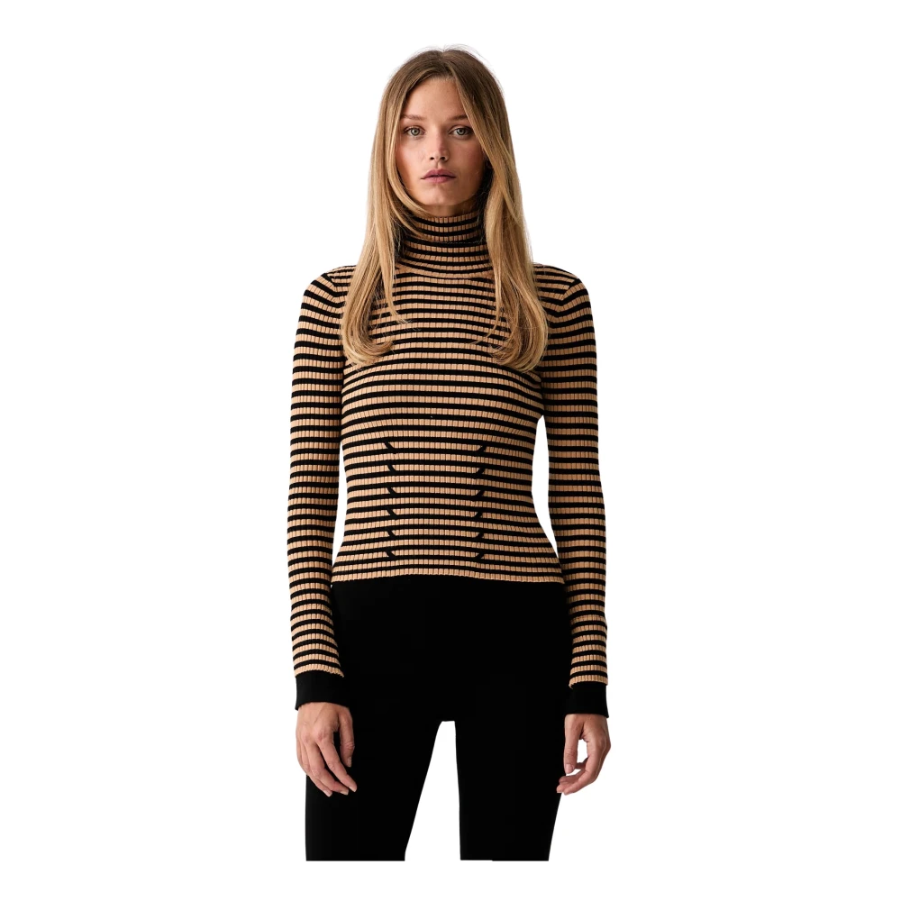 Twinset Donna Multicolor - Maglione Dolcevita A Righe - Knitwear - E - S