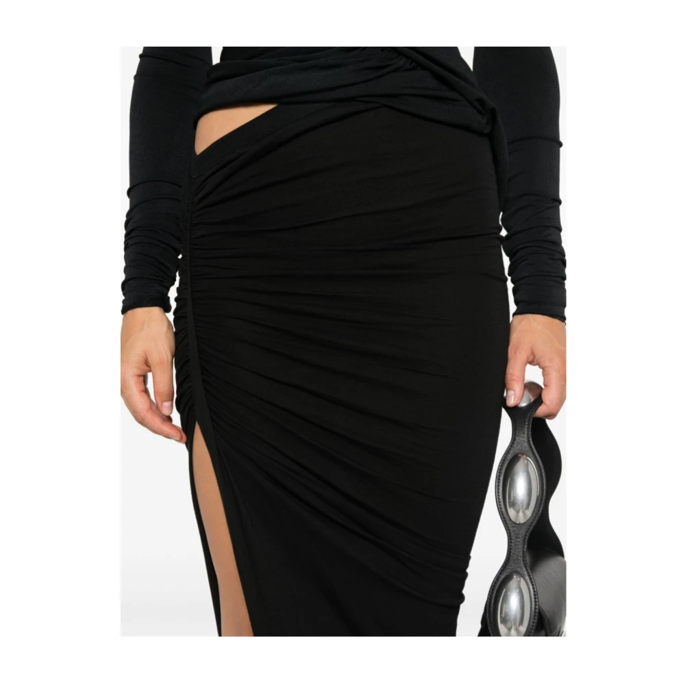 Rick Owens Zachte Maxi Rok voor Vrouwen Black Dames