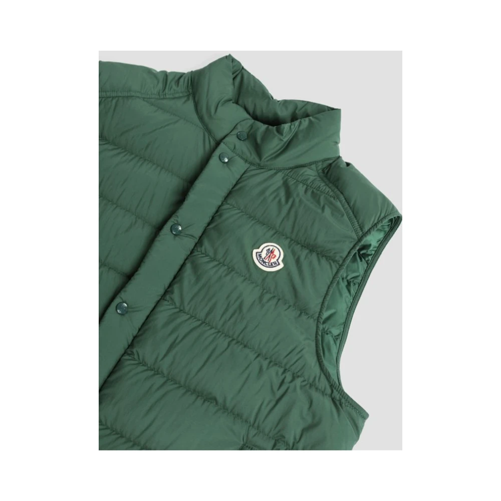 Moncler Emerald Groene Mouwloze Donsjas Green Heren