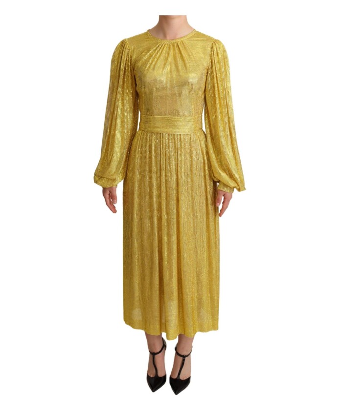 robe-maxi-plissee-en-maille-cristal-jaune