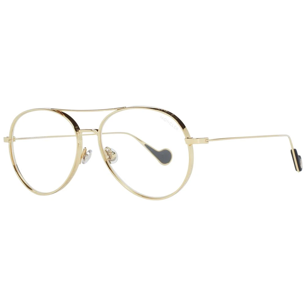Moncler Gouden Aviator Zonnebril met UV-bescherming Yellow Unisex