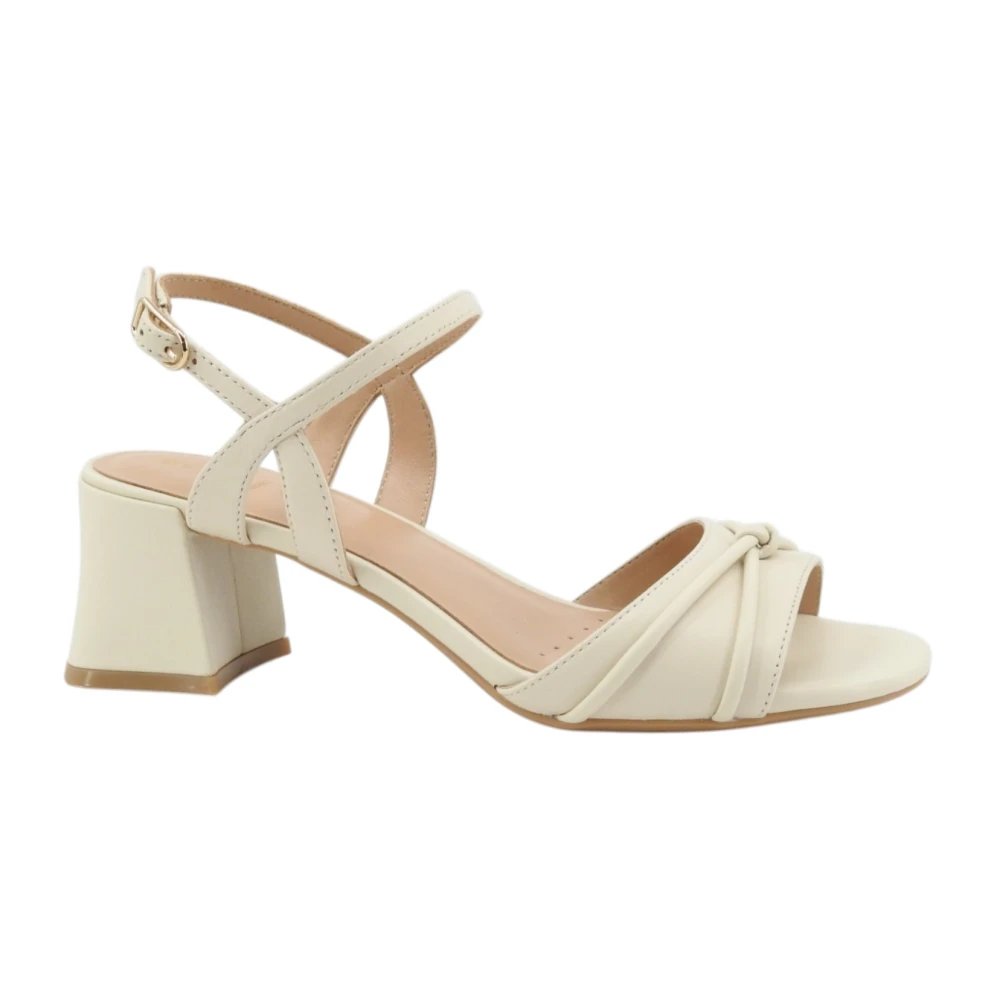 Geox Women's Beige High Heel Sandals, 6 Uk, High Heel Sandals