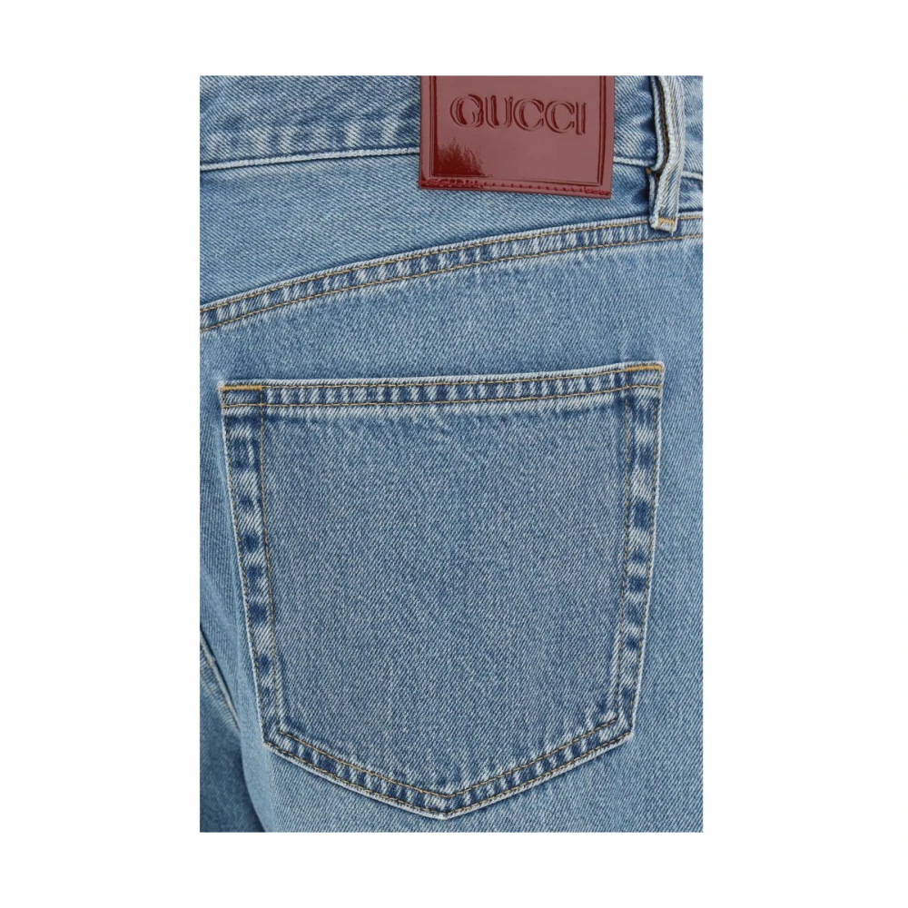 Gucci Iconische Denim Jeans Blue Dames