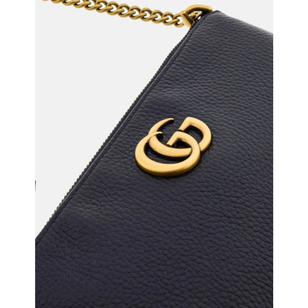 Gucci Zwarte Marmont GG Micro Tas Black Dames