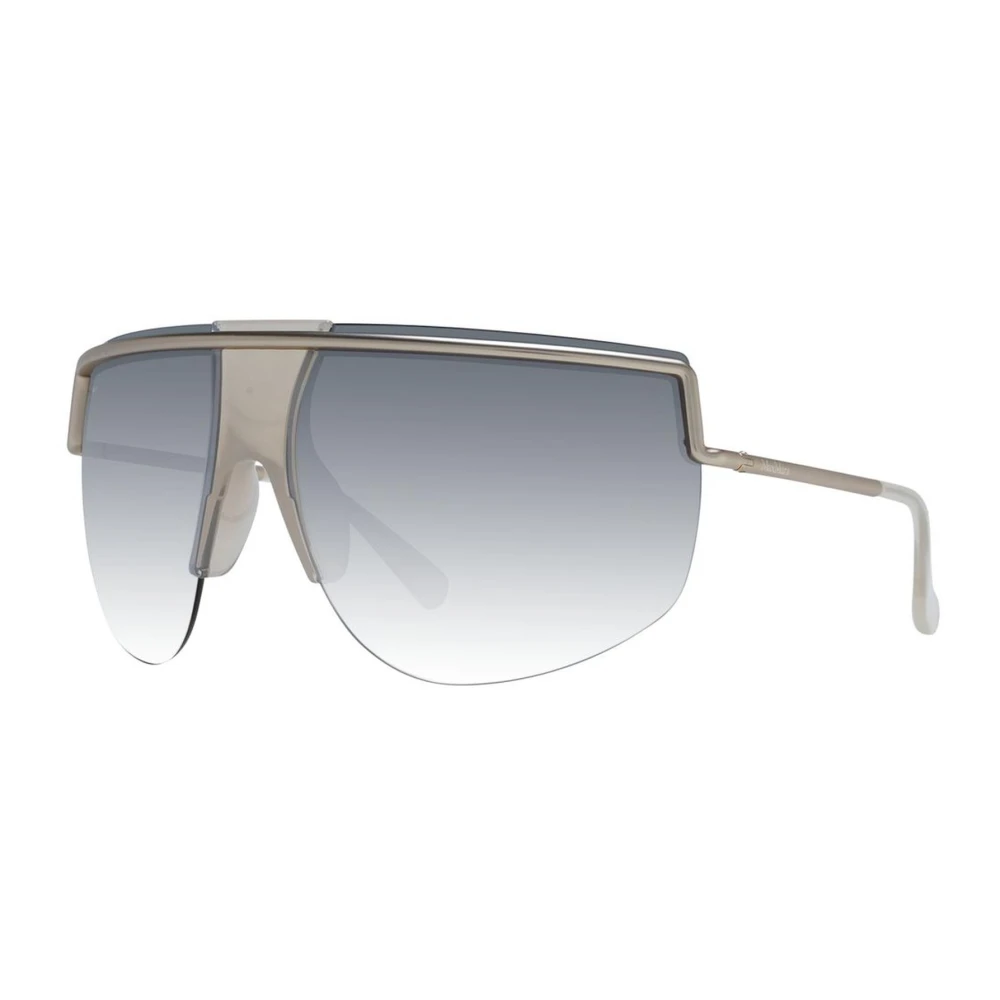 Max Mara Women's Gray Aviator Sunglasses With Mirrored Lenses