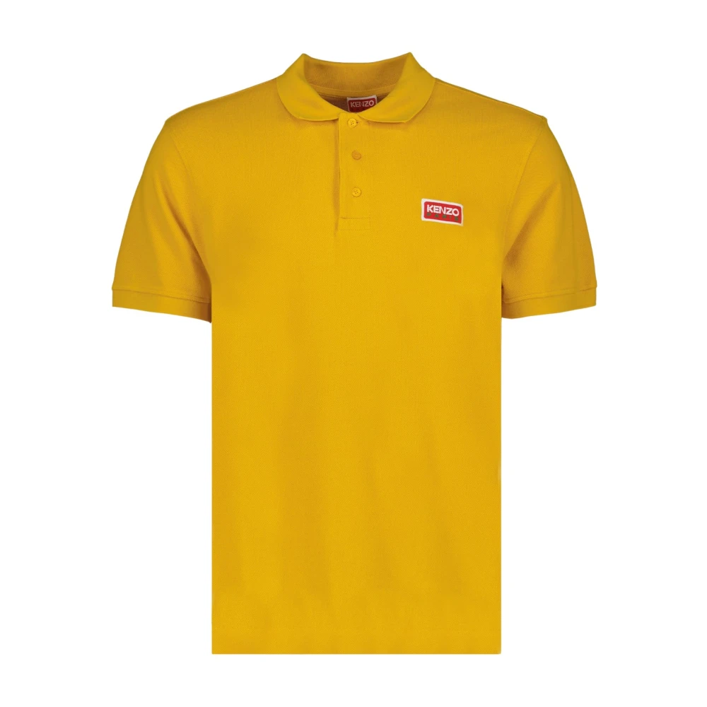 Kenzo Klassieke Polo Shirt Paris Stijl Yellow Heren