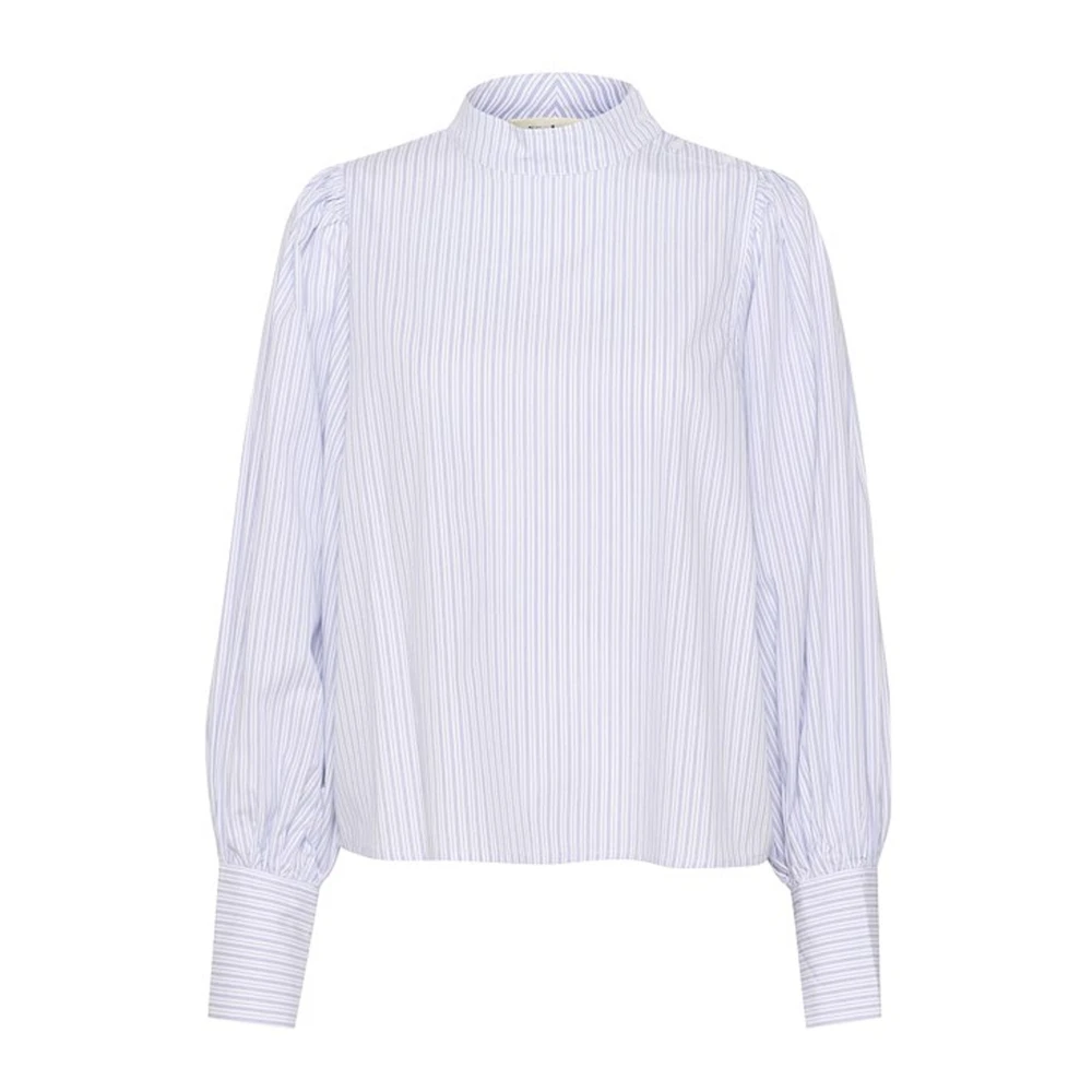 Soaked In Luxury Women's White Blouses, Xs, Feminine Blouse With Puffed Sleeves