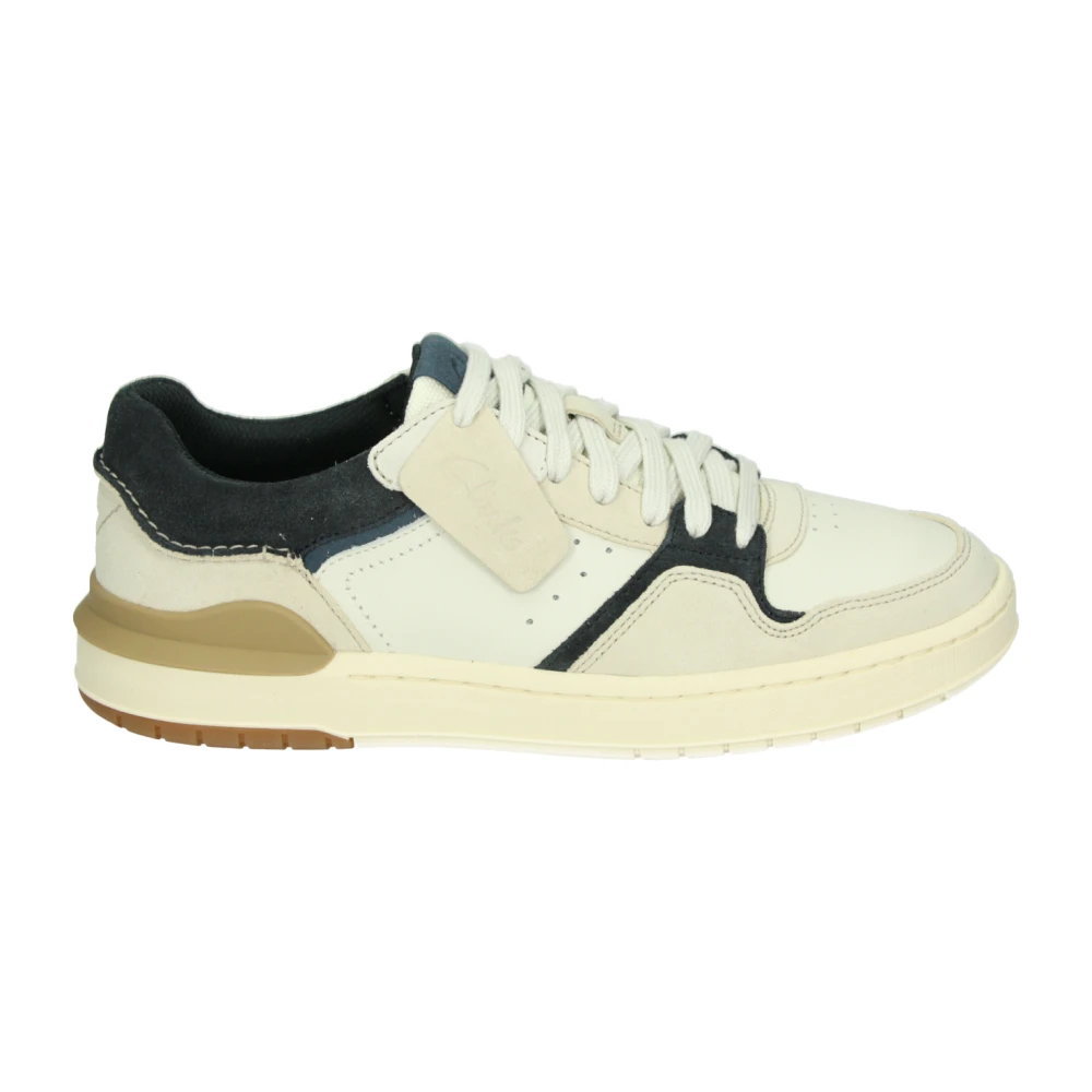 Clarks Witte vrijetijdsschoenen met rubberen zool Heren Schoenen Veelkleurig Multicolor