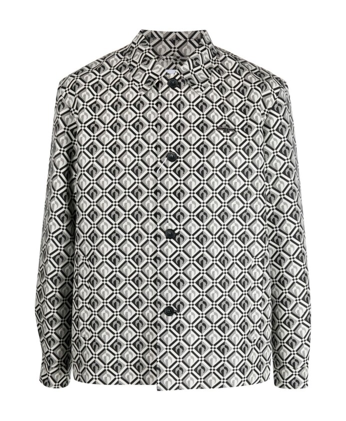 jacquard-diamond-pattern-long-sleeve-shirt