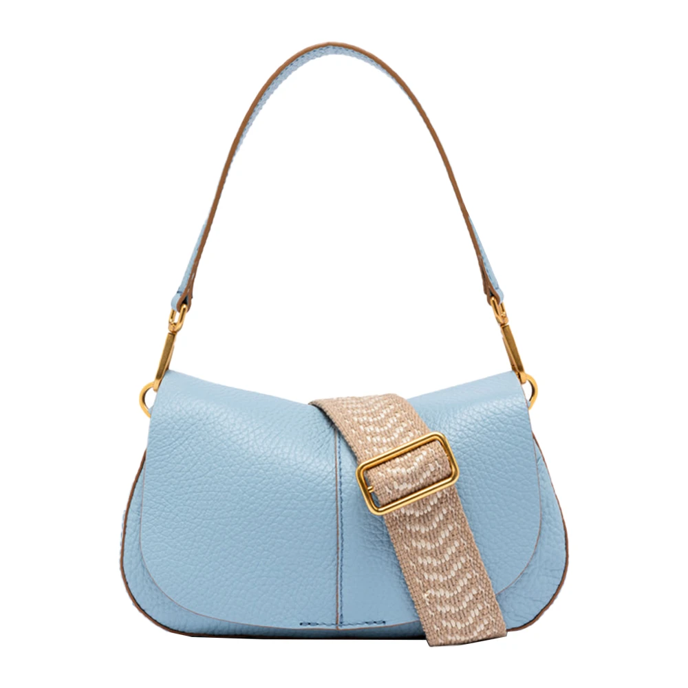 Gianni Chiarini Blauwe Schoudertas met Afneembaar Handvat Blue Dames