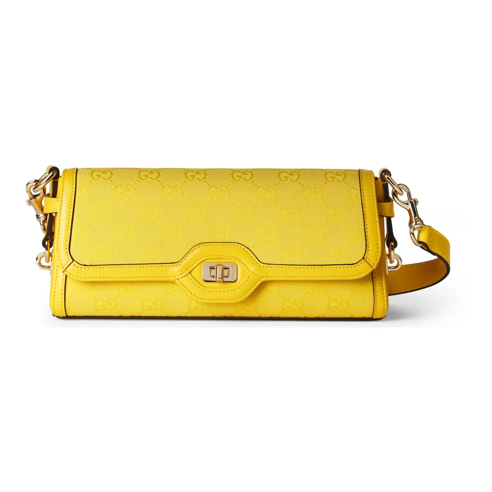 Gucci Yellow Shoulder Bags, Female, One Size, Watches