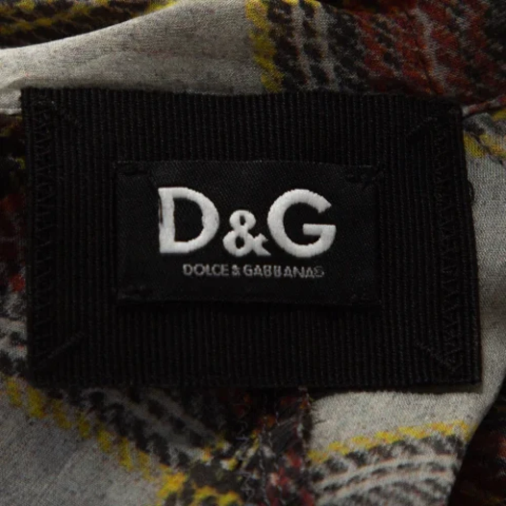 Dolce & Gabbana Pre-owned Silk dresses Gray Dames