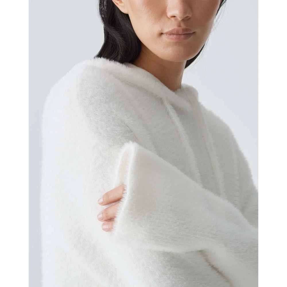Opus Stijlvolle Pullover met Pidlona Detail Beige Dames