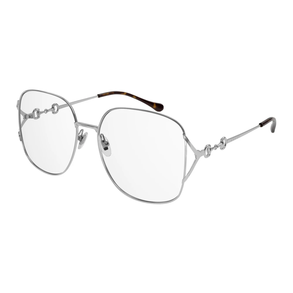 Gucci Stijlvolle Zilveren Brillen Gray Unisex