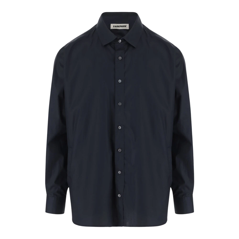 Darkpark Casual Popeline Overhemd Black Heren