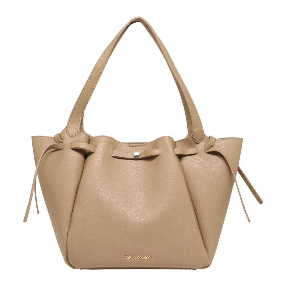Carlo Colucci Women's Beige Shoulder Bag - Shoulder Bags - One Size - Bags