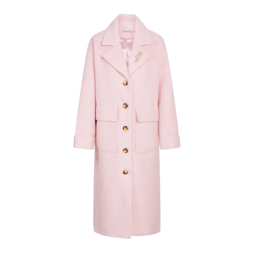 RUE de Femme Elegante Rosewater Jas Wollen Mix Pink Dames