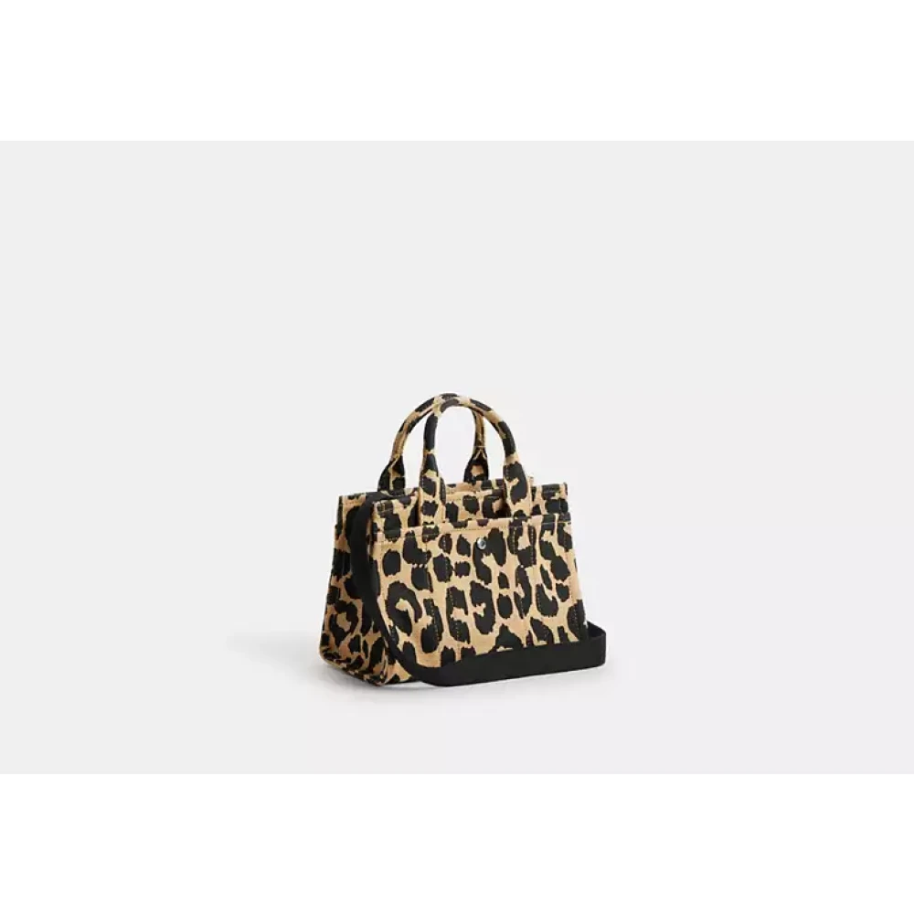 Coach Luipaard Bedrukte Canvas Cargo Tote Multicolor Dames