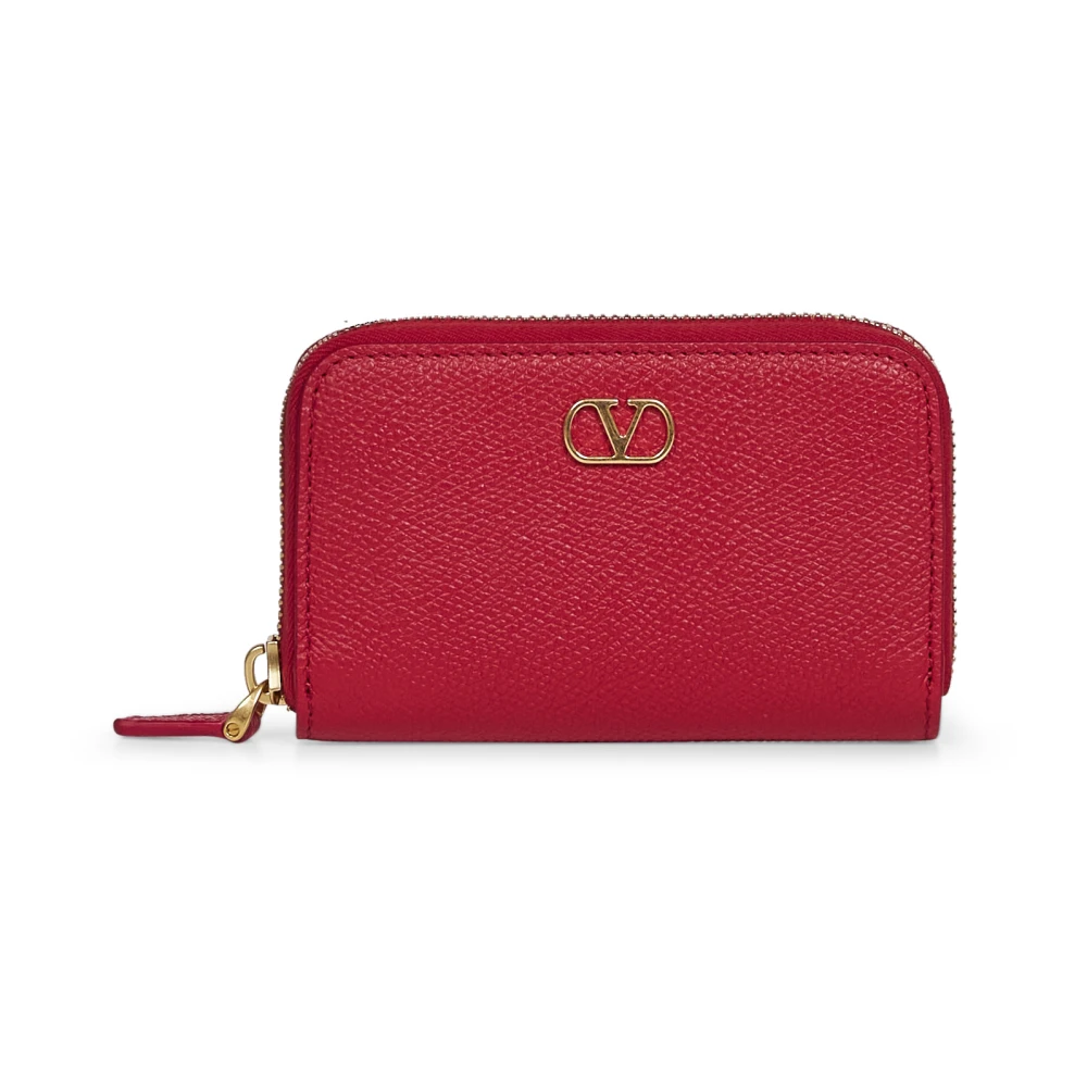 Valentino Garavani Women's Red Wallets & Cardholders, One Size, Zip-Around Wallet