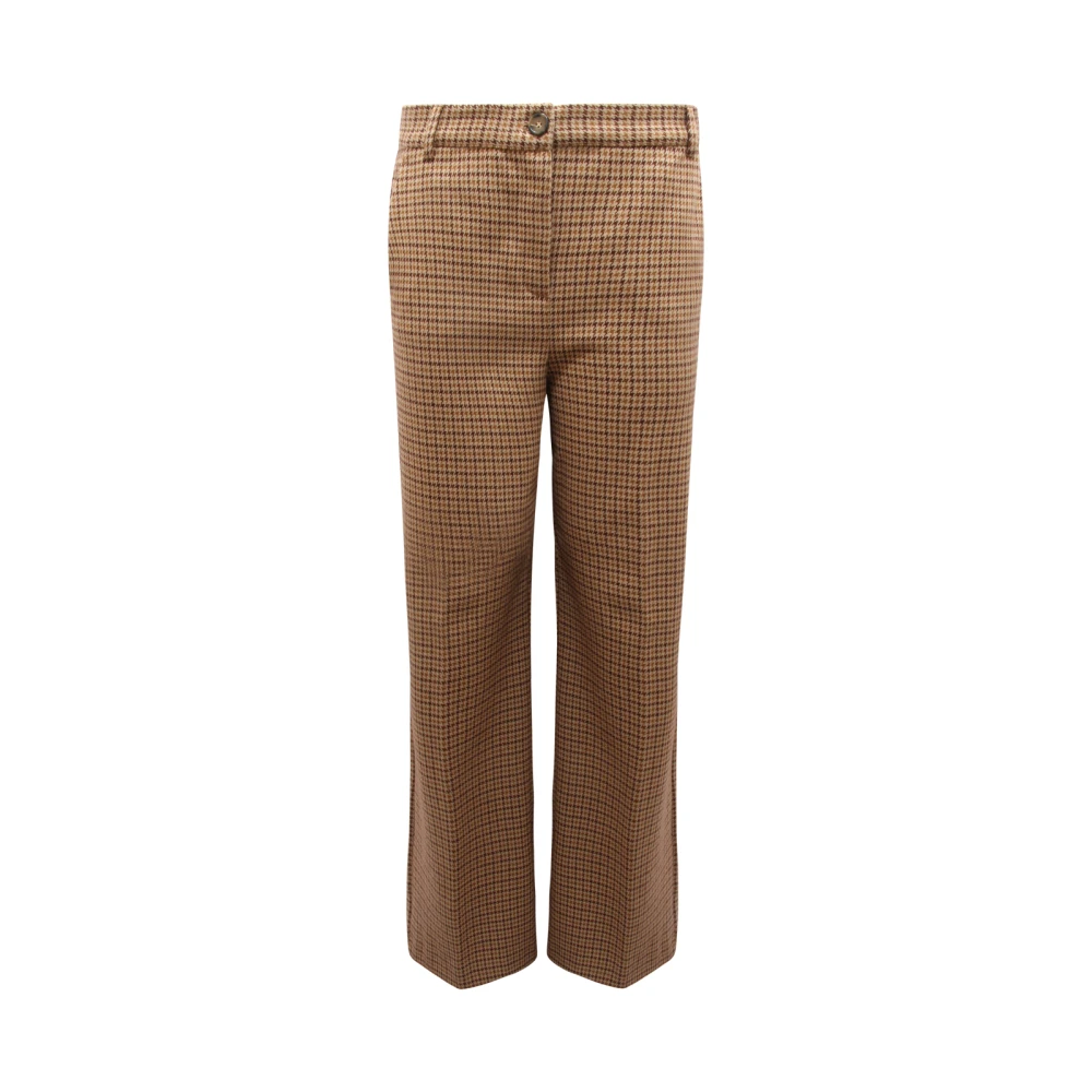 Max Mara Beige Wide Trousers, Female, Xl, Wide Trousers For Women