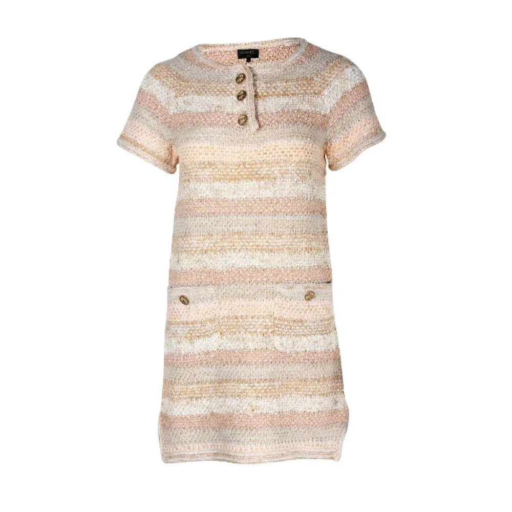 Chanel Vintage Pre-owned Cotton dresses Multicolor Dames