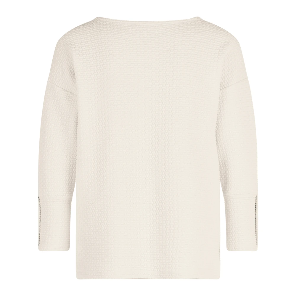 Betty Barclay Casual Oversized Sweatshirt met 3 4 Mouwen Beige Dames