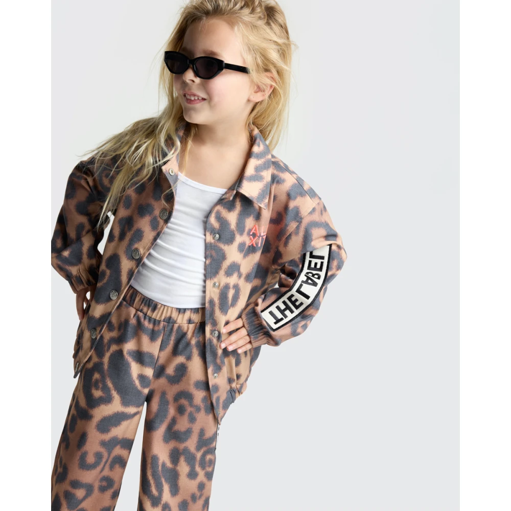 Alix The Label Kinderen Jaguar Geweven Jas Brown Dames